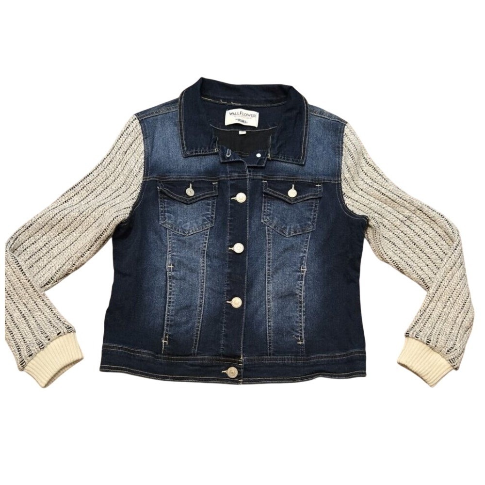 Juniors WALLFLOWER The Dreamer Fit Denim Jacket Size XL